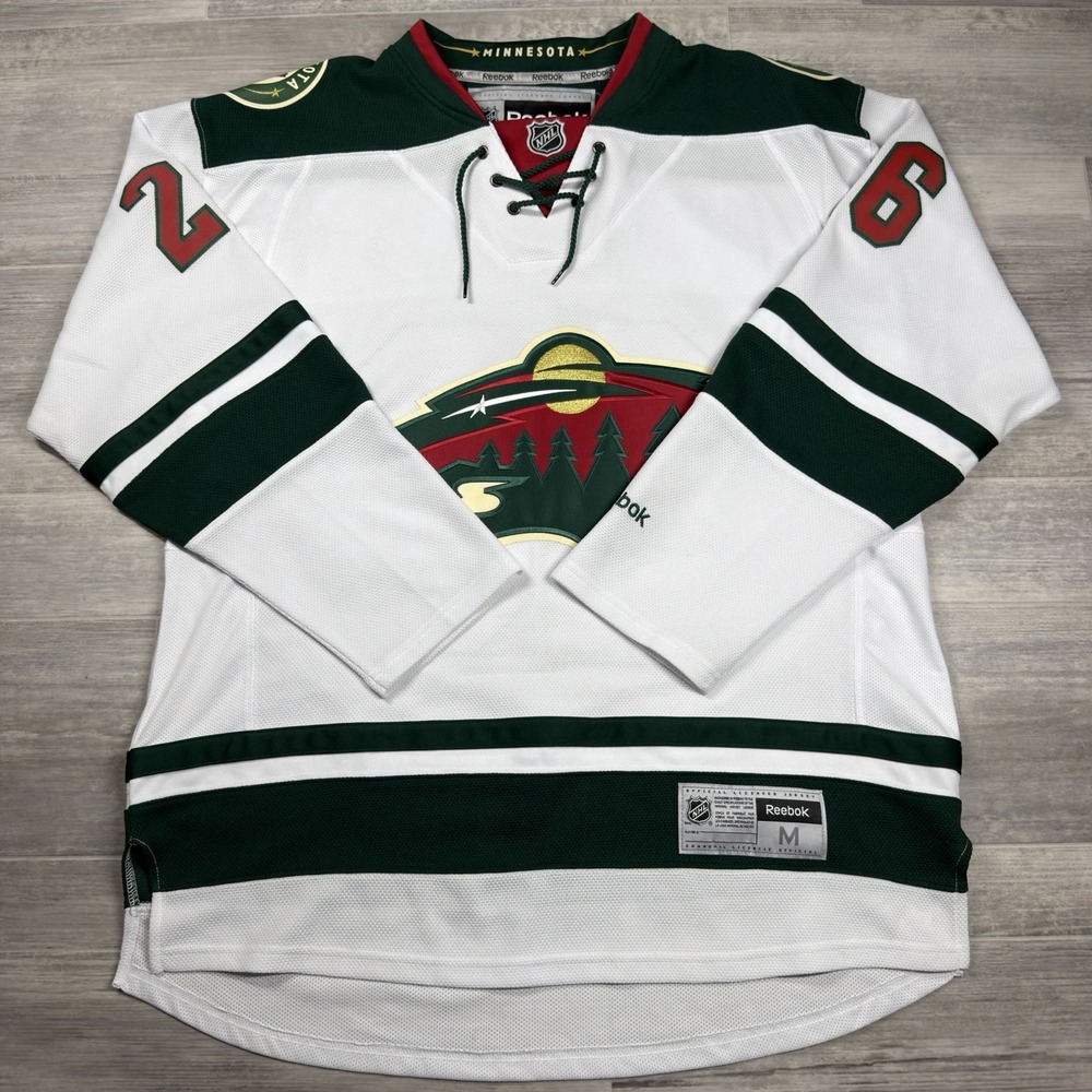 Reebok Thomas Vanek Minnesota Wild NHL Hockey Jersey Size Medium White/Green